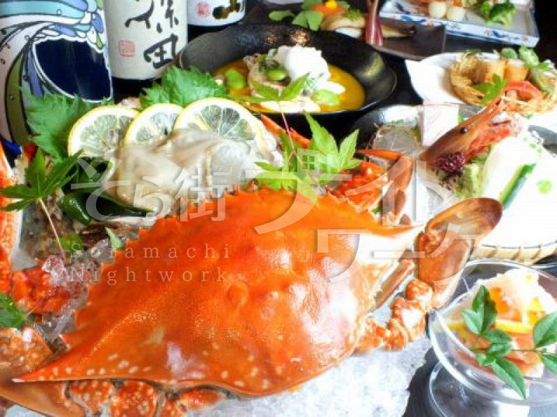 海鮮料理（海鮮しゃぶしゃぶ）が人気の岡山市北区柳町にある評判の和風居酒屋「笑楽（しょうらく）」は、地酒・全国銘酒あり、コース料理・個室完備・貸し切りOK・予約可・クーポン有の口コミランキング上位の居酒屋です